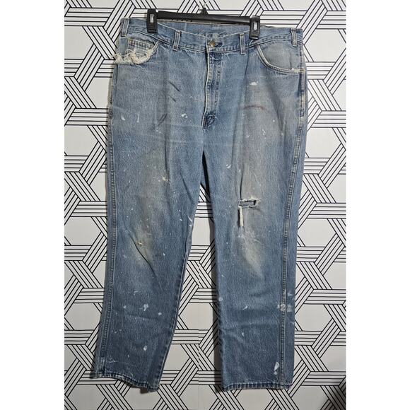 Vintage USA work jeans size 40x32 Distressed - Picture 5 of 5